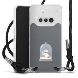 New Carry Case Transparent Stoff schwarz/silber