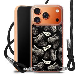 New Carry Case Transparent Stoff schwarz/silber