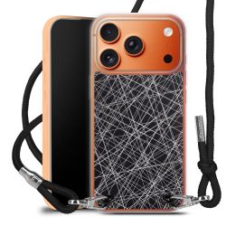 New Carry Case Transparent Stoff schwarz/silber