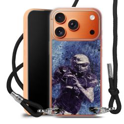 New Carry Case Transparent Stoff schwarz/silber