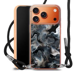 New Carry Case Transparent Stoff schwarz/silber