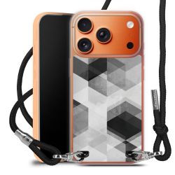 New Carry Case Transparent Stoff schwarz/silber