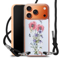 New Carry Case Transparent Stoff schwarz/silber