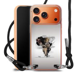 New Carry Case Transparent Stoff schwarz/silber