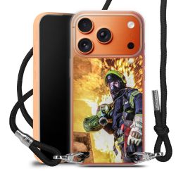 New Carry Case Transparent Stoff schwarz/silber