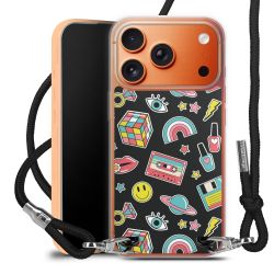 New Carry Case Transparent Stoff schwarz/silber