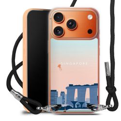 New Carry Case Transparent Stoff schwarz/silber