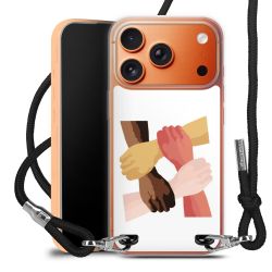 New Carry Case Transparent Stoff schwarz/silber