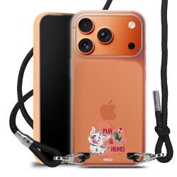 New Carry Case Transparent Stoff schwarz/silber