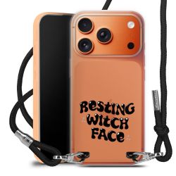 New Carry Case Transparent Stoff schwarz/silber