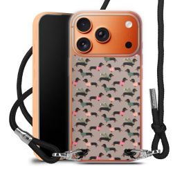 New Carry Case Transparent Stoff schwarz/silber