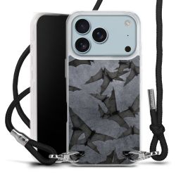 New Carry Case Transparent Stoff schwarz/silber