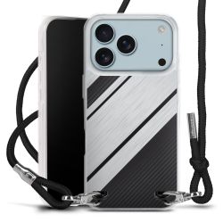 New Carry Case Transparent Stoff schwarz/silber