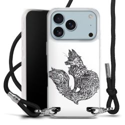 New Carry Case Transparent Stoff schwarz/silber