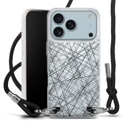 New Carry Case Transparent Stoff schwarz/silber