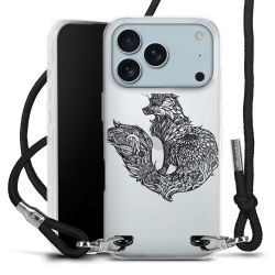 New Carry Case Transparent Stoff schwarz/silber