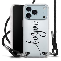 New Carry Case Transparent Stoff schwarz/silber