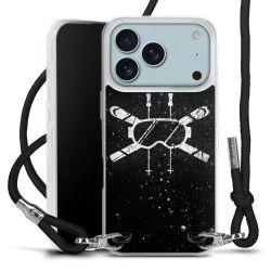 New Carry Case Transparent Stoff schwarz/silber