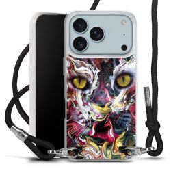 New Carry Case Transparent Stoff schwarz/silber