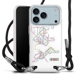 New Carry Case Transparent Stoff schwarz/silber