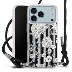 New Carry Case Transparent Stoff schwarz/silber