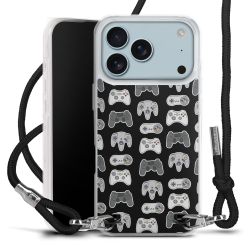 New Carry Case Transparent Stoff schwarz/silber