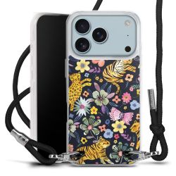 New Carry Case Transparent Stoff schwarz/silber