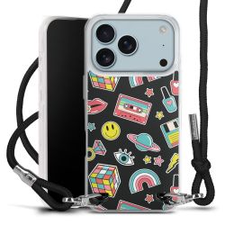 New Carry Case Transparent Stoff schwarz/silber