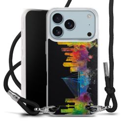 New Carry Case Transparent Stoff schwarz/silber