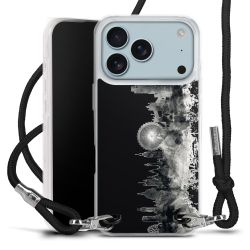 New Carry Case Transparent Stoff schwarz/silber