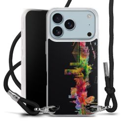 New Carry Case Transparent Stoff schwarz/silber