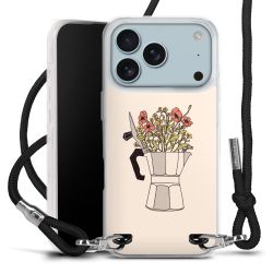 New Carry Case Transparent Stoff schwarz/silber