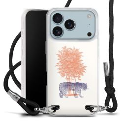 New Carry Case Transparent Stoff schwarz/silber