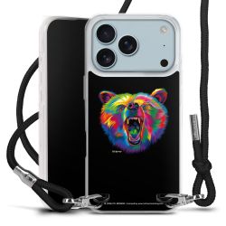 New Carry Case Transparent Stoff schwarz/silber