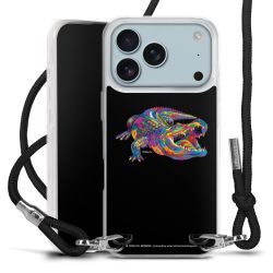 New Carry Case Transparent Stoff schwarz/silber