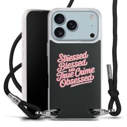 New Carry Case Transparent Stoff schwarz/silber