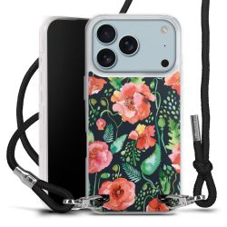 New Carry Case Transparent Stoff schwarz/silber