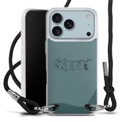 New Carry Case Transparent Stoff schwarz/silber