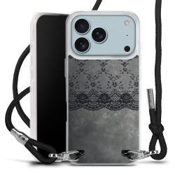 New Carry Case Transparent Stoff schwarz/silber