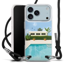 New Carry Case Transparent Stoff schwarz/silber