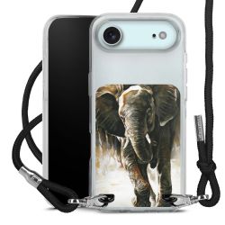 New Carry Case Transparent Stoff schwarz/silber