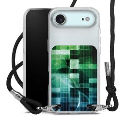 New Carry Case Transparent Stoff schwarz/silber