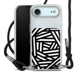 New Carry Case Transparent Stoff schwarz/silber