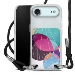 New Carry Case Transparent Stoff schwarz/silber