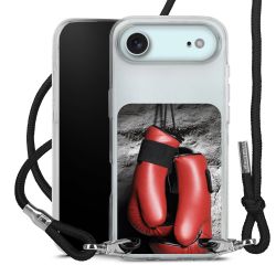 New Carry Case Transparent Stoff schwarz/silber