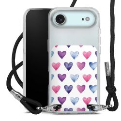 New Carry Case Transparent Stoff schwarz/silber