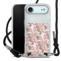 New Carry Case Transparent Stoff schwarz/silber