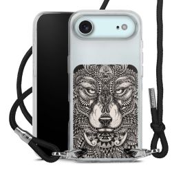 New Carry Case Transparent Stoff schwarz/silber