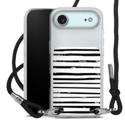 New Carry Case Transparent Stoff schwarz/silber