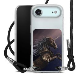 New Carry Case Transparent Stoff schwarz/silber